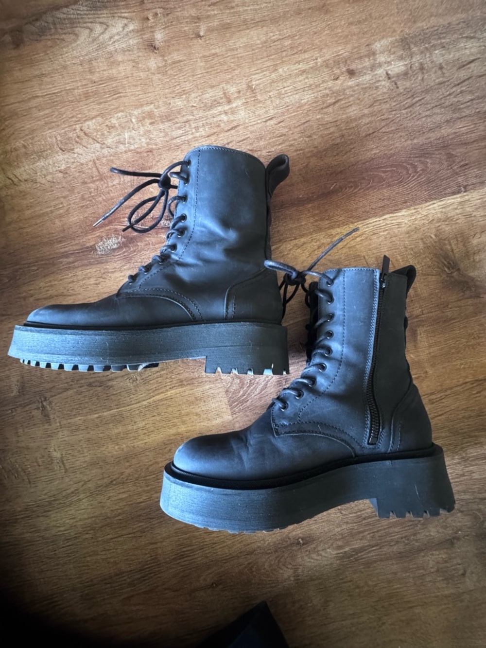 Thursday Quest Black Combat Moto Boots 6 (+) - Picture 10 of 16